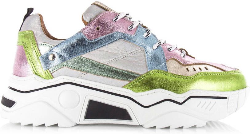 DWRS LABEL DWRS Pluto holographic sneakers Roze Leer Lage sneakers Dames