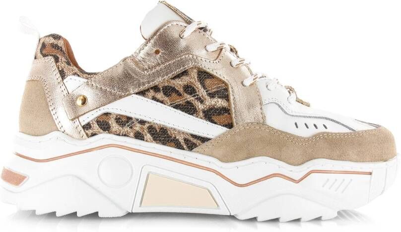 DWRS LABEL DWRS PLUTO leopard white sand Leer Dames