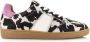 DWRS Poona leren sneakers met ponyhair en koeienprint zwart wit - Thumbnail 3