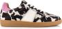 DWRS Poona leren sneakers met ponyhair en koeienprint zwart wit - Thumbnail 3