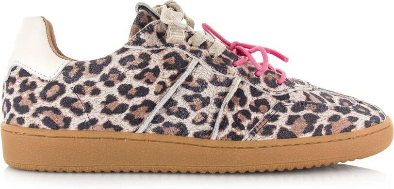 DWRS LABEL DWRS POONA panterprint sneakers Leer Dames