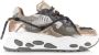 DWRS LABEL DWRS Saturnus | grey stone Grijs Leer Lage sneakers Dames - Thumbnail 3