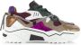 DWRS LABEL JUPITER Bordeaux Multi Bordeaux Leer Lage sneakers Dames - Thumbnail 3