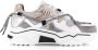 DWRS LABEL Jupiter denim Silver Grey Grijs Leer Lage sneakers Dames - Thumbnail 15