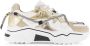 DWRS LABEL Jupiter metallic White Champagne Wit Leer Lage sneakers Dames - Thumbnail 3