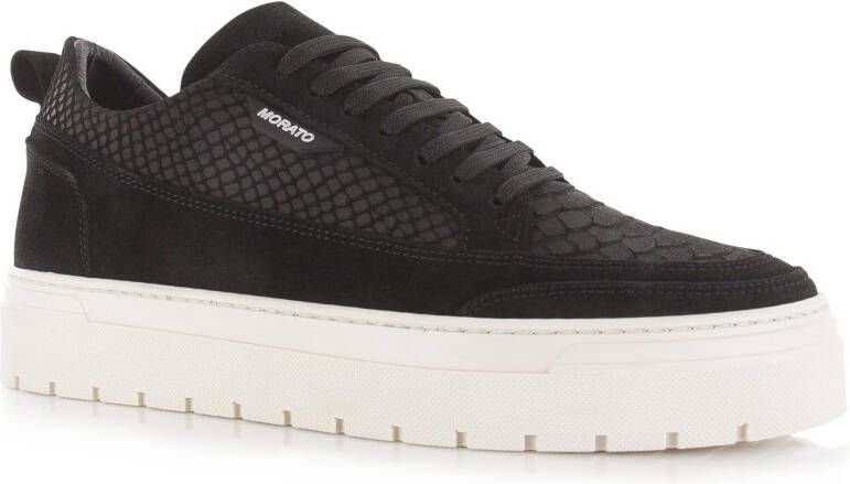 Antony Morato Flint Python Zwart Suede Lage sneakers Heren