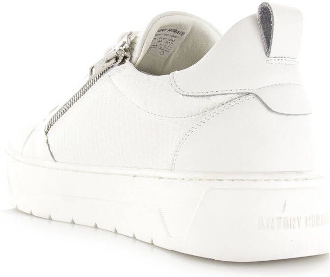Antony Morato Zipper sneakers wit Leer Heren