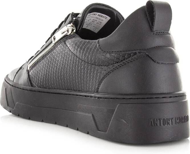 Antony Morato Zipper sneakers zwart Leer Heren