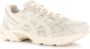 ASICS Tijger Gestreepte Mesh Sneakers Beige - Thumbnail 13