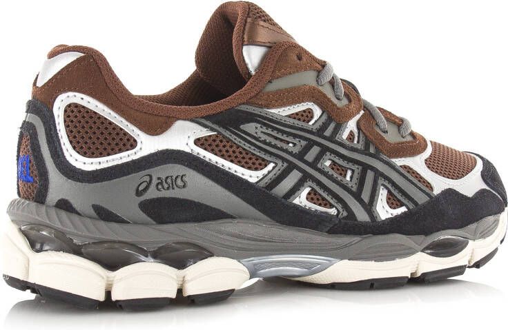 Asics GEL-NYC | Reddish Brown Black Bruin Leer Lage sneakers Unisex