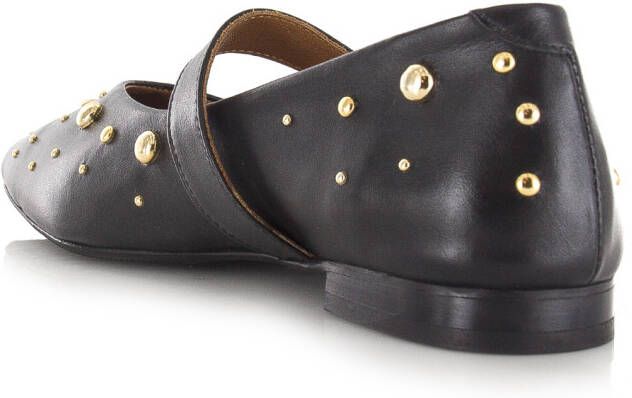Babouche Celina ballerina&apos;s zwart Leer Dames