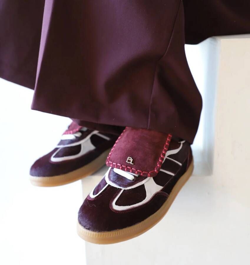 Babouche Ira sneakers bordo wit Leer Dames