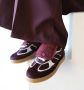 Babouche Ira sneakers bordo wit Leer Dames - Thumbnail 3