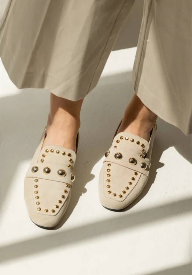 Babouche Kick suède loafers beige Suede Dames