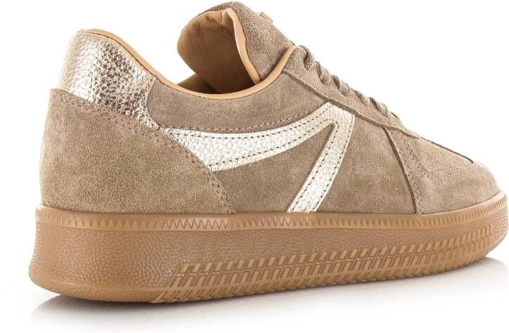 Babouche Liva sneakers dames beige Suede Dames