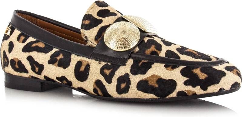 Babouche Lulu panterprint loafers Leer Dames