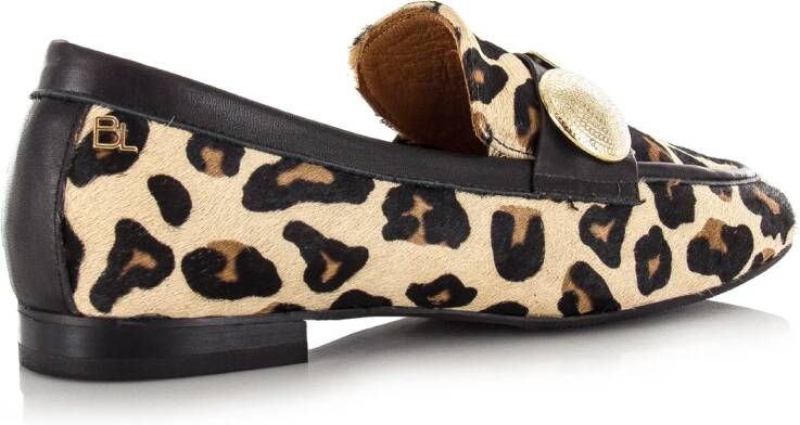 Babouche Lulu panterprint loafers Leer Dames