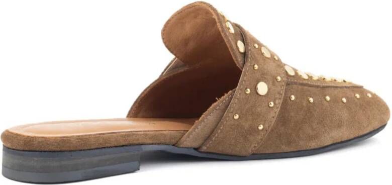 Babouche Nance open muiltjes met studs Suede Dames