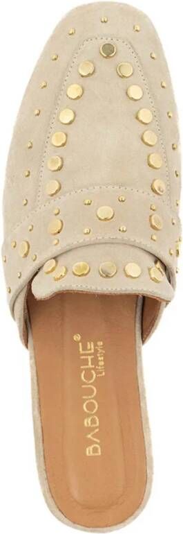 Babouche Nance open muiltjes met studs Suede Dames
