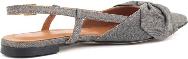 Babouche Sofie slingback sandalen grey Textiel Dames