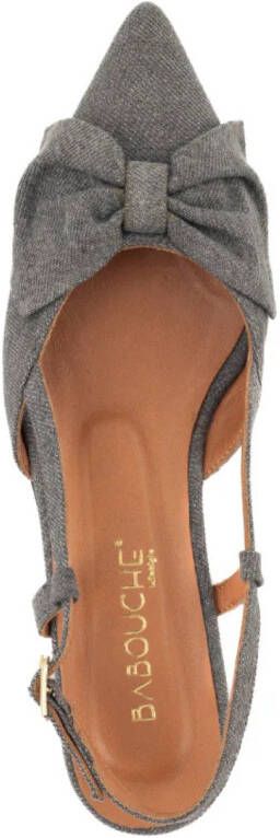 Babouche Sofie slingback sandalen grey Textiel Dames