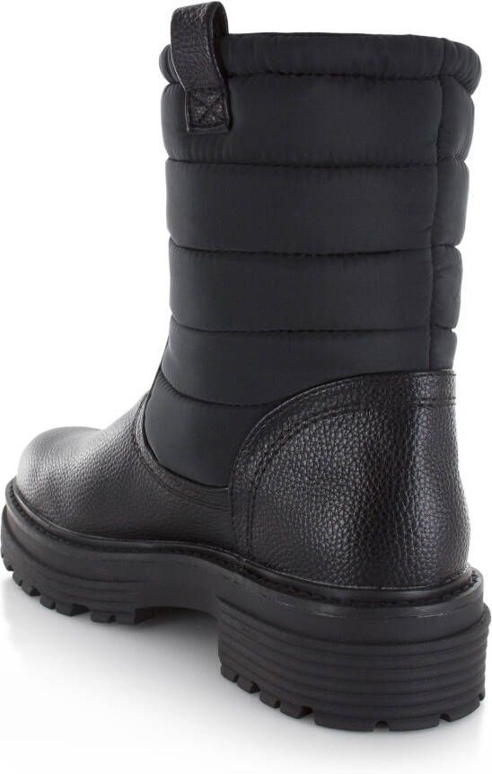 Bullboxer winterboot 171503F6S Zwart Leerlook Enkelboots Dames