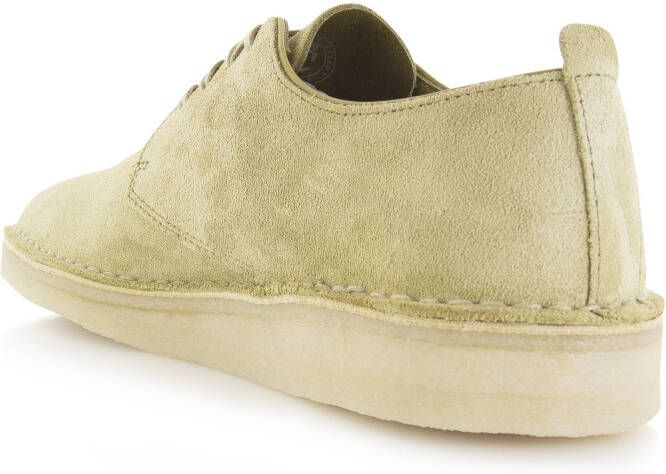 Clarks Coal London Beige Suede Lage veterschoenen Heren