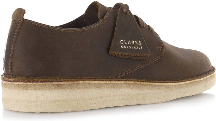 Clarks Coal London Beeswax Bruin Leer Lage veterschoenen Heren