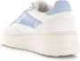 Copenahgen studios Copenhagen Studios dames sneaker Charente wit blauw leder - Thumbnail 12
