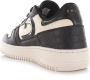 Cruyff Campo Low Lux Black Cream Zwart Leer Lage sneakers Dames - Thumbnail 13