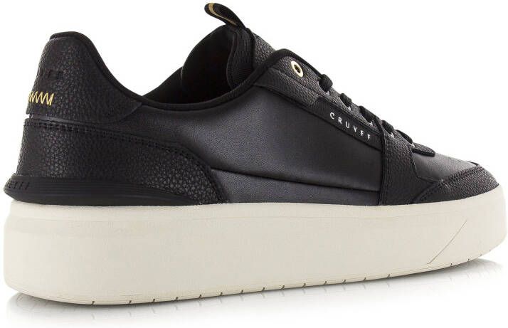 Cruyff Endorsed Tennis | black gold Zwart Leer Lage sneakers Heren