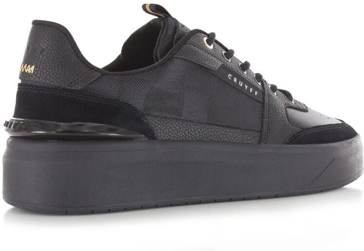 Cruyff Endorsed Tennis Zwart Leer Lage sneakers Heren