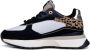 Cruyff Hyde Runner black beige leopard Zwart Leerlook Lage sneakers Dames - Thumbnail 5