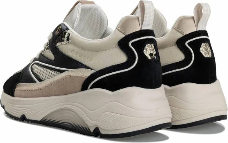 Cruyff Madina sneakers zwart Leerlook Dames