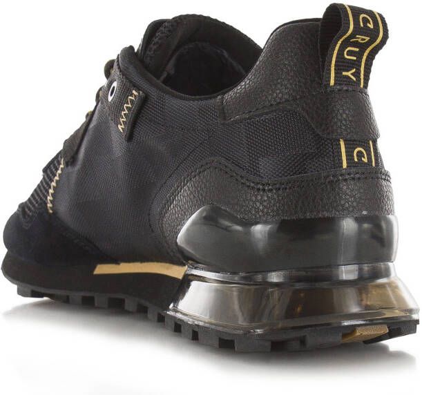 Cruyff Superbia Black Gold Zwart Suede Lage sneakers Heren