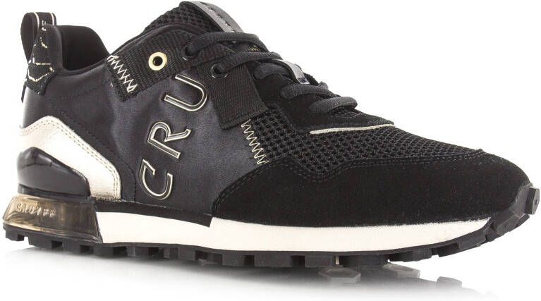 Cruyff Superbia Hex-Tech black gold Zwart Suede Lage sneakers Dames