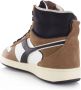 Retro Sneaker bruin Tinten Magic Basket Mid Earth Hoge sneakers Leren Sneaker Bruin - Thumbnail 12