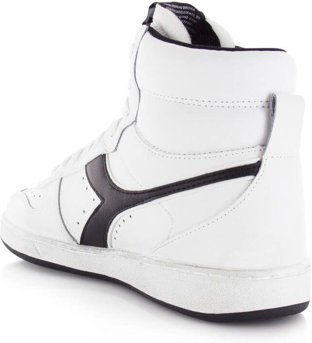 Diadora Magic Basket Mid Icona Wit Leer Hoge sneakers Heren