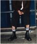 Dr martens Dr. Martens 1460 MP laars teenplaat Zwart Leer Biker boots Dames - Thumbnail 4