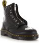 Dr martens Dr. Martens 1460 MP laars teenplaat Zwart Leer Biker boots Dames - Thumbnail 5