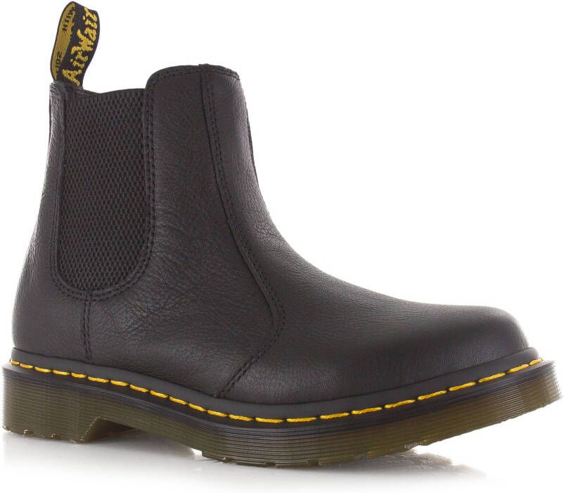 Dr martens 2976 Black Virginia Zwart Leer Chelsea boots Dames