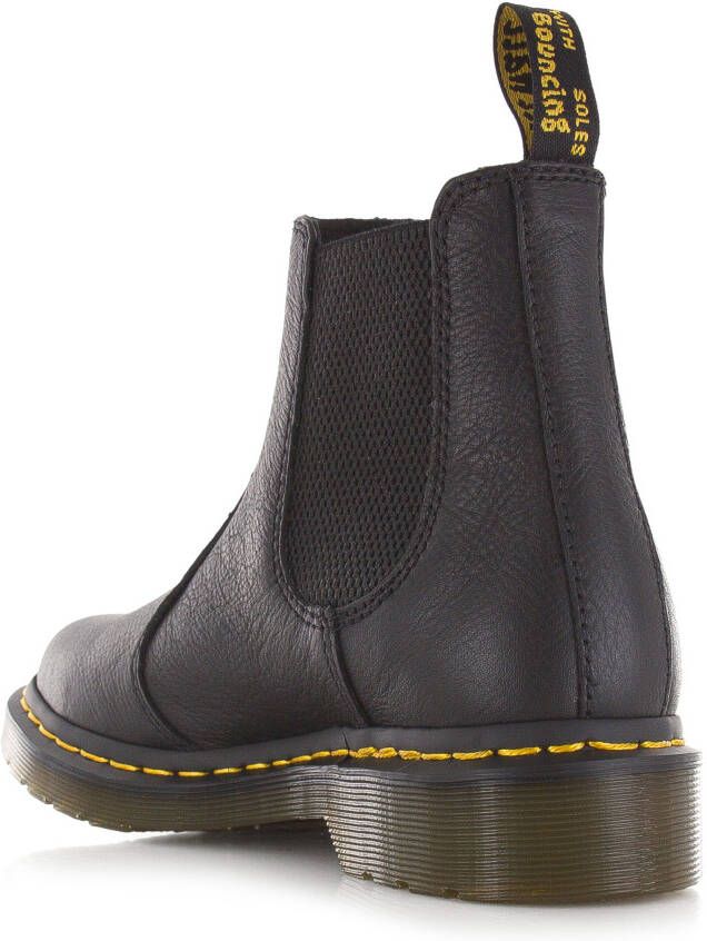 Dr martens 2976 Black Virginia Zwart Leer Chelsea boots Dames