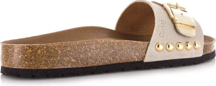 DWRS LABEL DWRS JAVA leren slippers beige Suede Dames