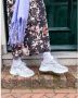DWRS LABEL DWRS ORION sneakers dames grijs wit Leer Dames - Thumbnail 4