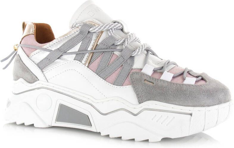 DWRS LABEL DWRS ORION sneakers dames grijs wit Leer Dames