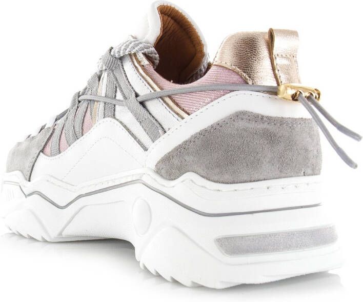 DWRS LABEL DWRS ORION sneakers dames grijs wit Leer Dames