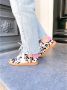 DWRS Poona leren sneakers met ponyhair en koeienprint zwart wit - Thumbnail 6