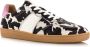 DWRS Poona leren sneakers met ponyhair en koeienprint zwart wit - Thumbnail 7