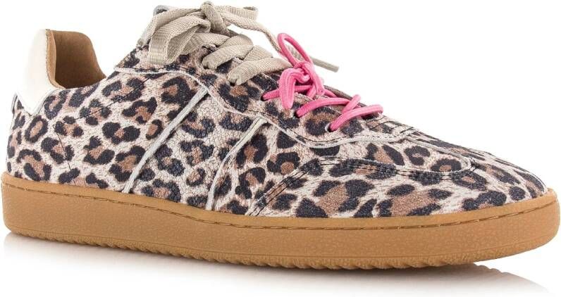 DWRS LABEL DWRS POONA panterprint sneakers Leer Dames