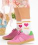 DWRS LABEL DWRS POONA sneakers dames roze Suede Dames - Thumbnail 4